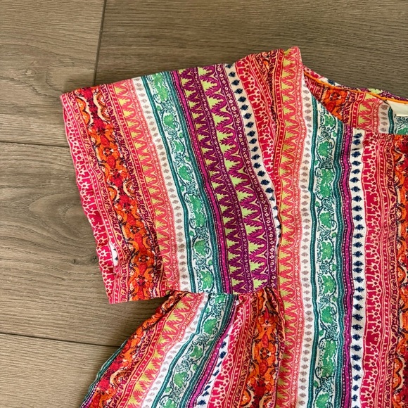 Maeve Anthropologie Multicolor Boho Top Size Small - Picture 5 of 6